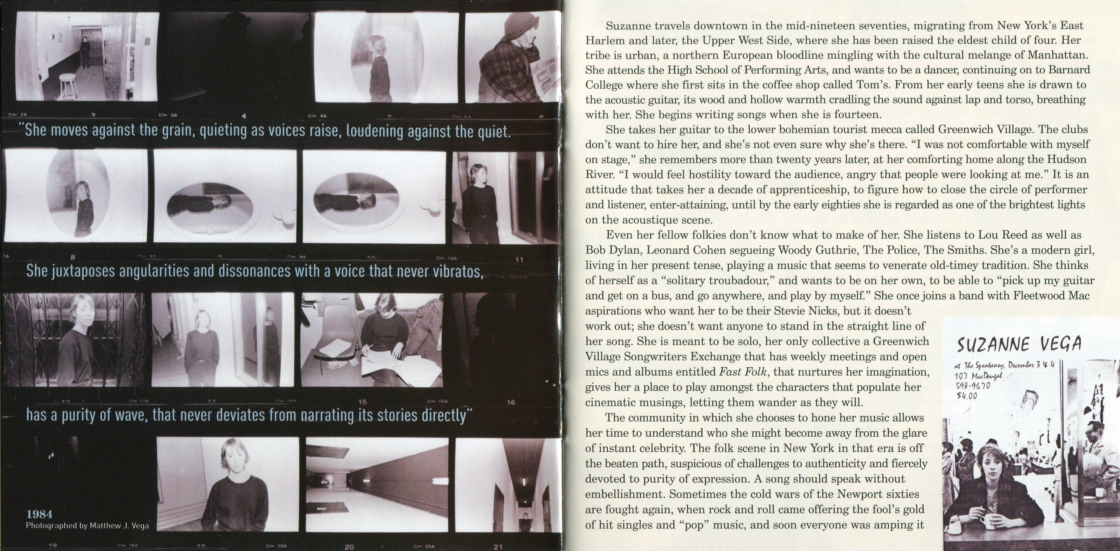 Suzanne Vega  The Best Of; Retrospective : Booklet 2